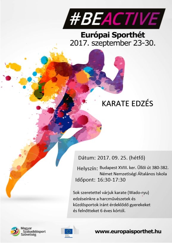 #BeActive Európai Sporthét 2017 - SZAC Karate SE